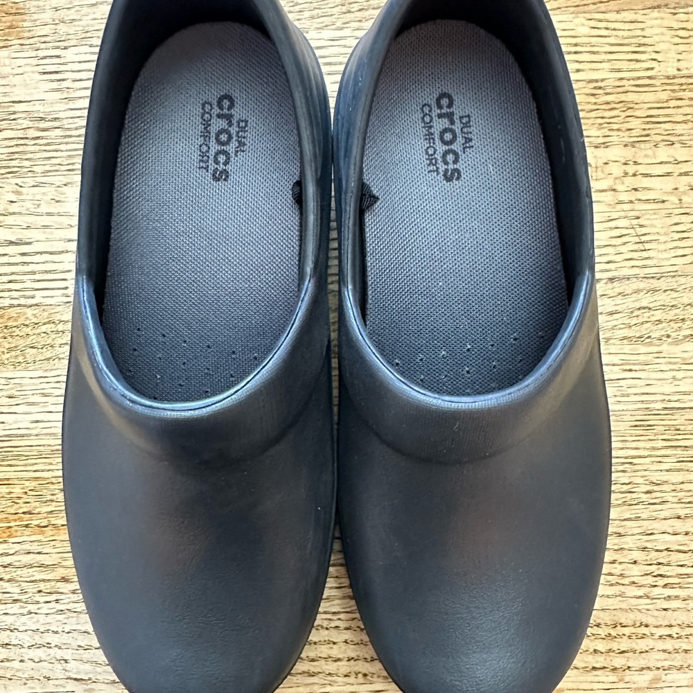 Crocs Black Slip-On Shoes